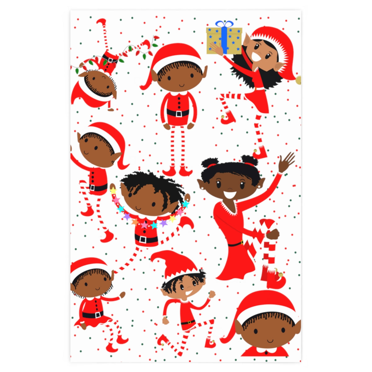 Happy Elves Wrapping Paper