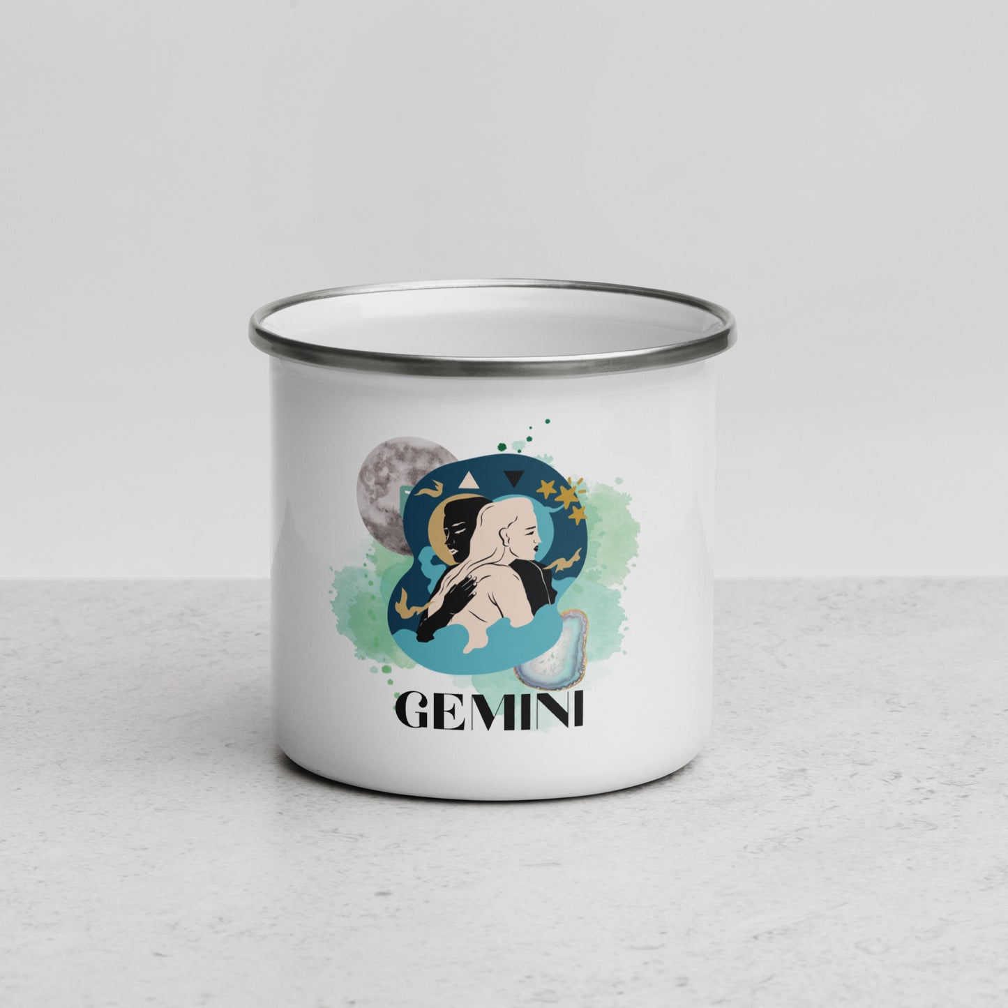 Gemini Enamel Mug