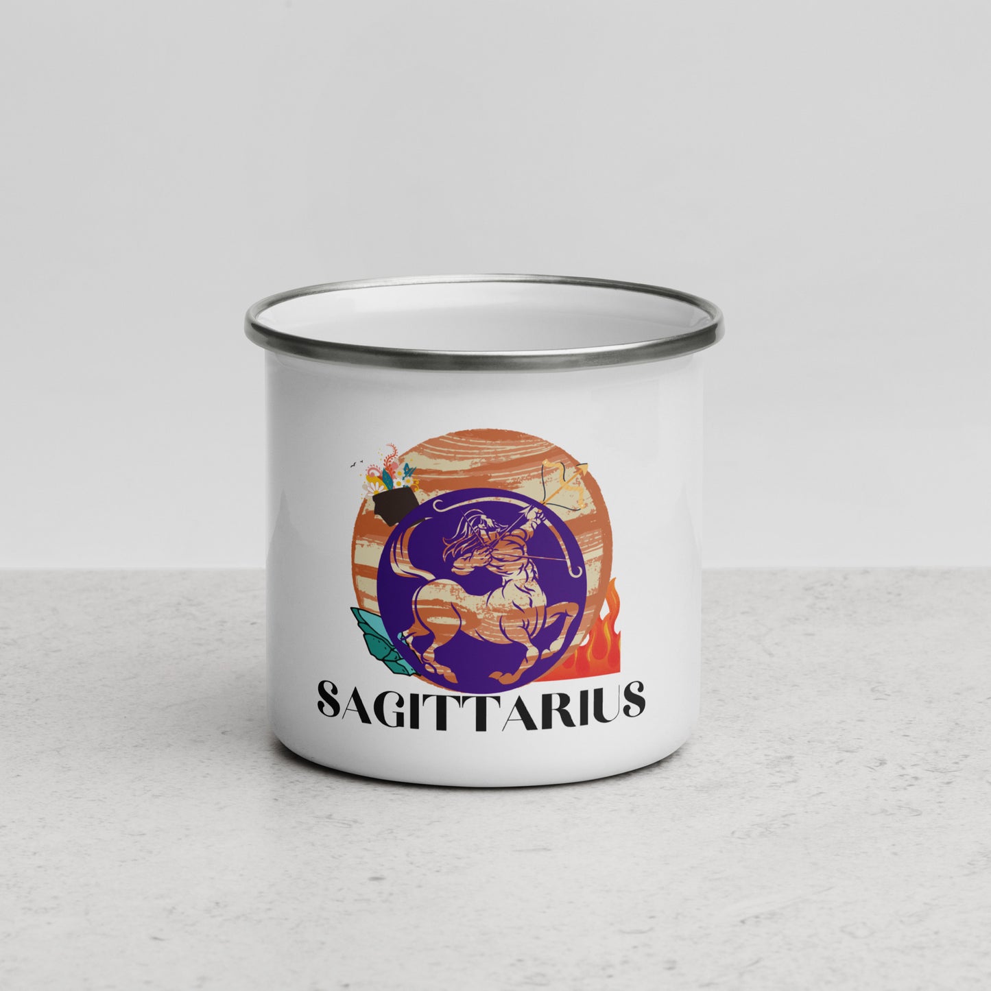 Saggitarius Enamel Mug