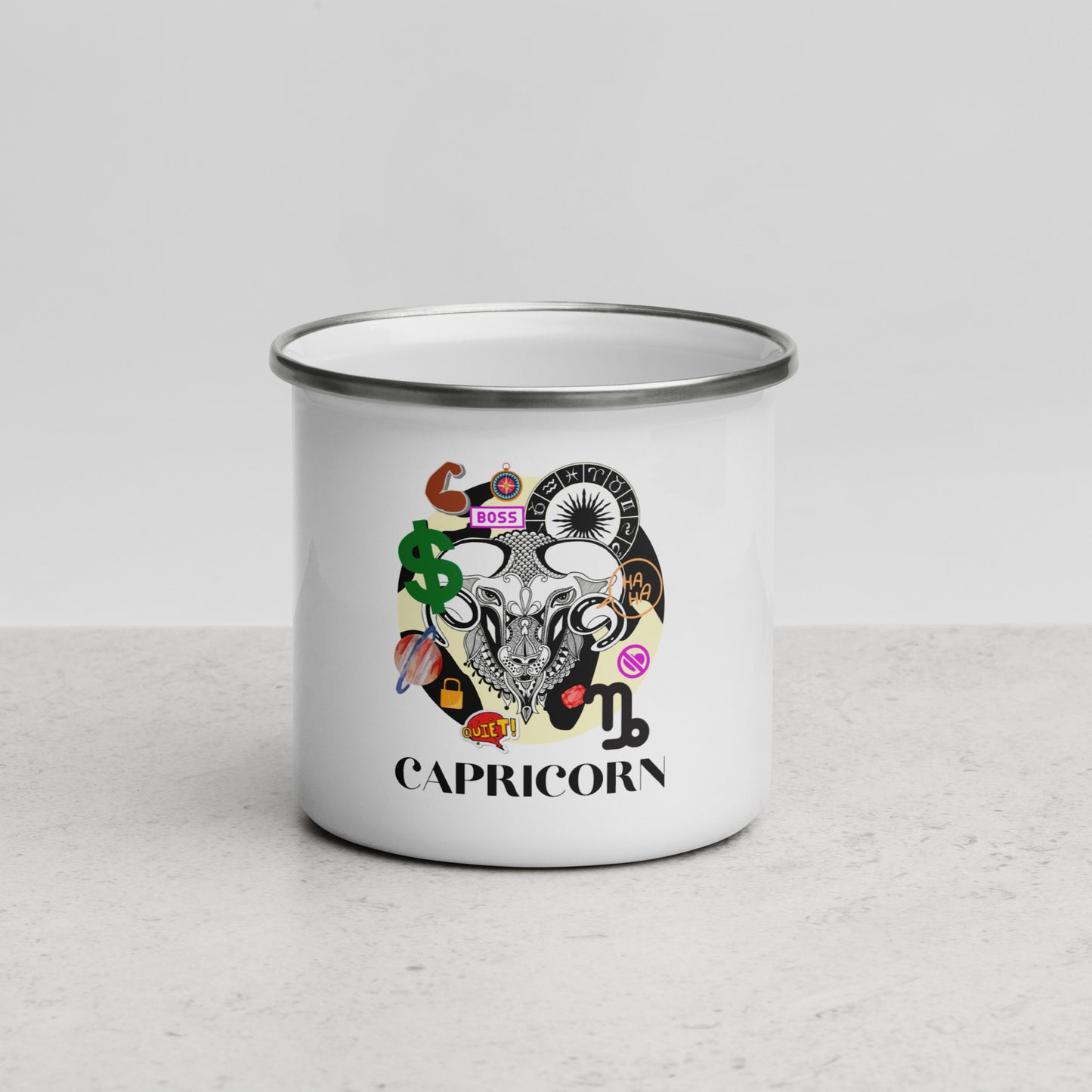 Capricorn Enamel Mug