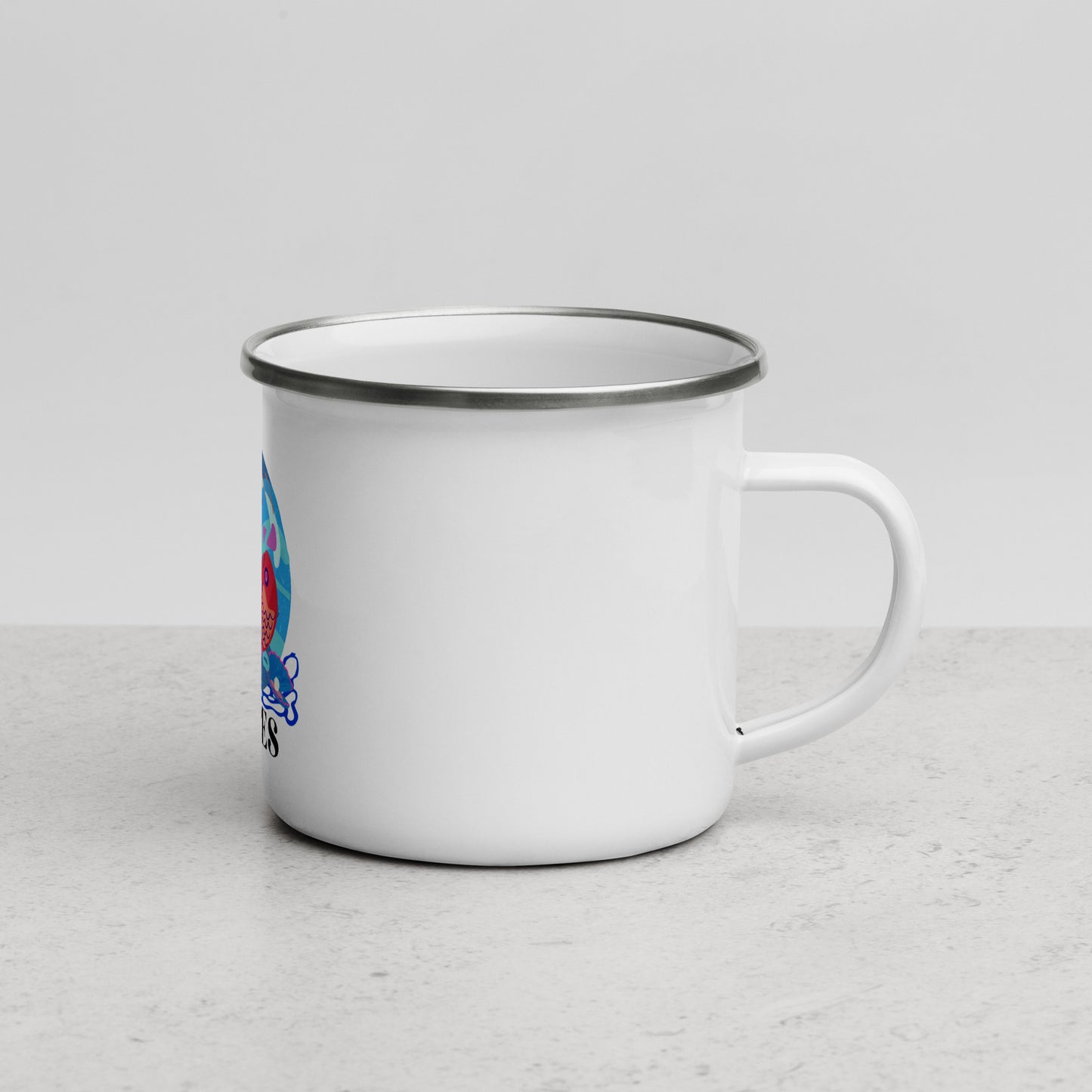 Pisces Enamel Mug