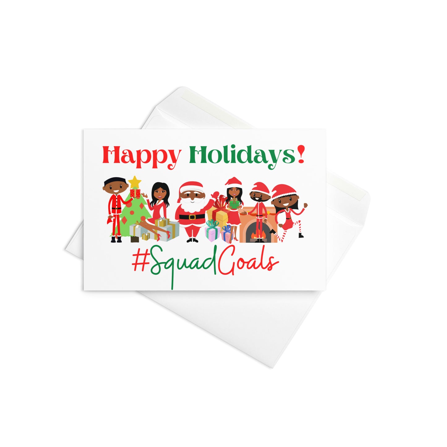 #SquadGoals Greeting card- Set of 10 Blank Greeting Cards and Envelopes