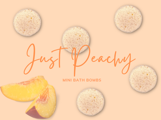 Just Peachy Mini Bath Bombs
