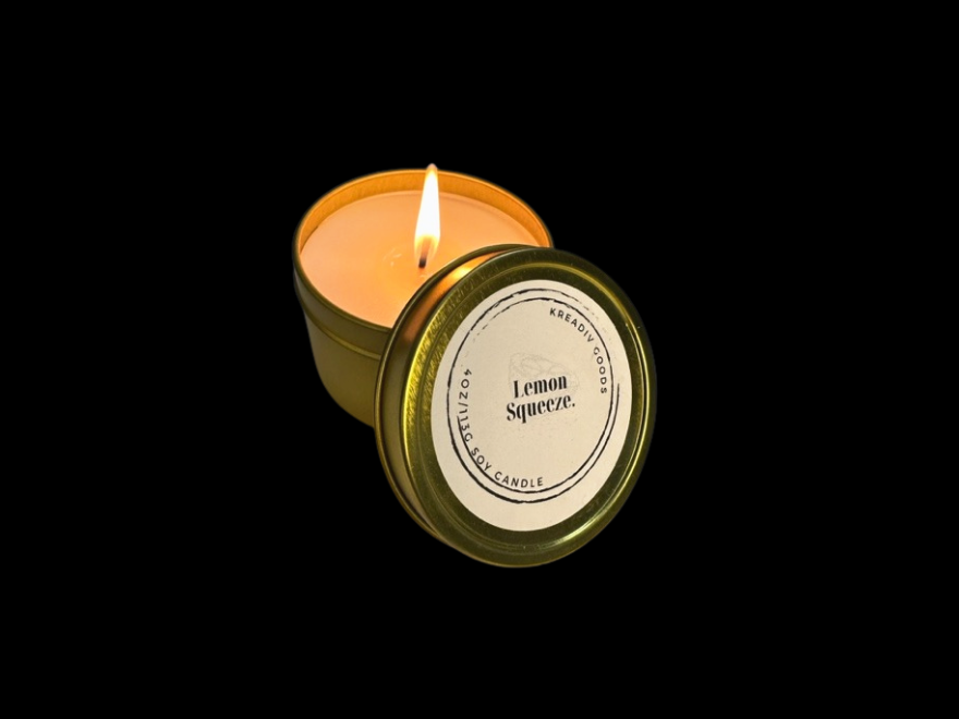 Lemon Squeeze Travel Tin Candle (4oz)